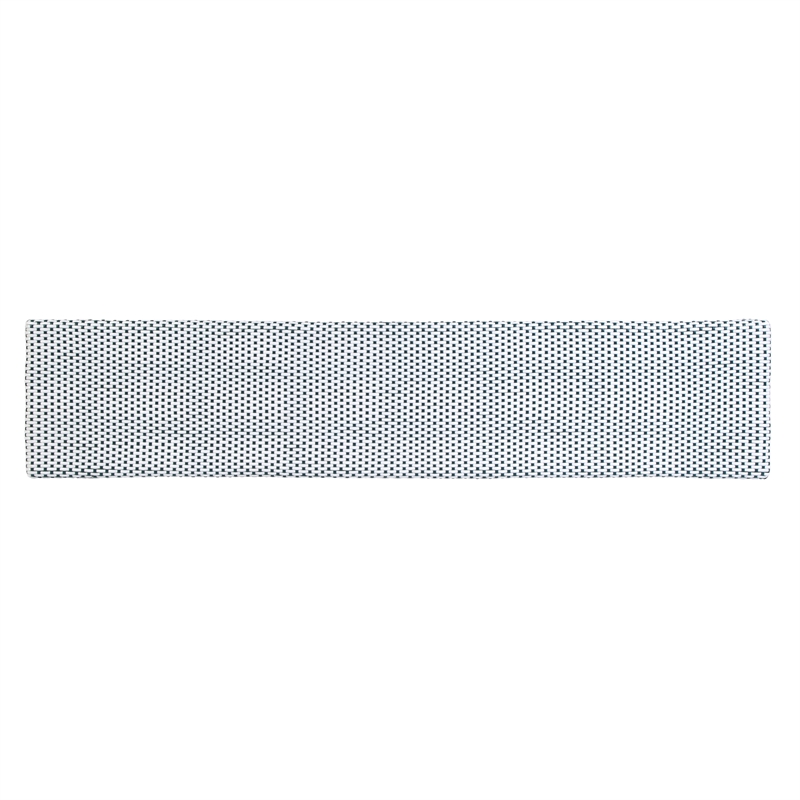 Butler Specialty Company Laguna 66.5 in. W Rattan Backless Accent Bench - White and Navy