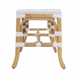 Butler Specialty Company Laguna 66.5 in. W Rattan Backless Accent Bench - Smooth White