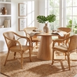 Butler Specialty Company Portofino 18.75 in. Seat Height Rattan Arm Chair - White and Gray
