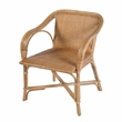 Butler Specialty Company Portofino 18.75 in. Seat Height Rattan Arm Chair - White and Gray