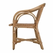 Butler Specialty Company Portofino 18.75 in. Seat Height Rattan Arm Chair - White and Gray