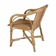 Butler Specialty Company Portofino 18.75 in. Seat Height Rattan Arm Chair - White and Gray