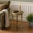 Butler Specialty Company Isla 16 in. W Round Wood 3 Leg Side Table - Pastel Green