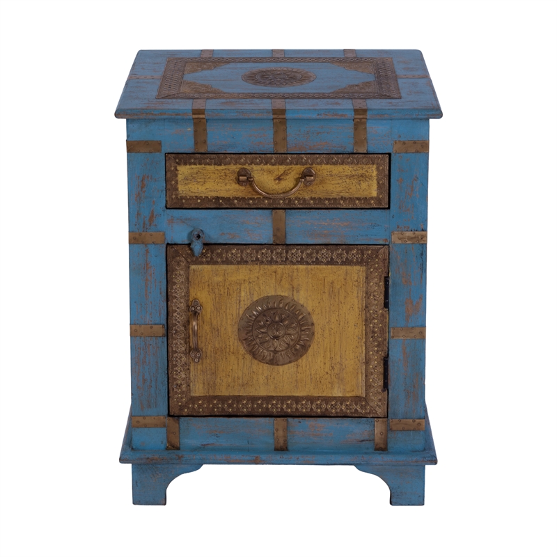 Butler Specialty Company Erika 19 in. W Rectangular Wood End Table - Blue