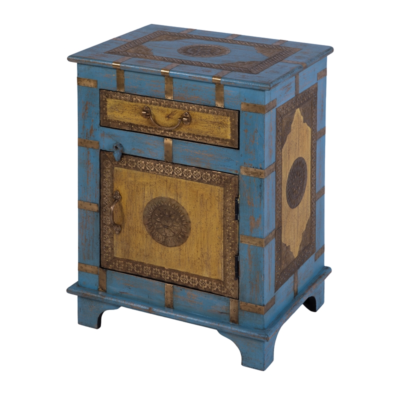 Butler Specialty Company Erika 19 in. W Rectangular Wood End Table - Blue