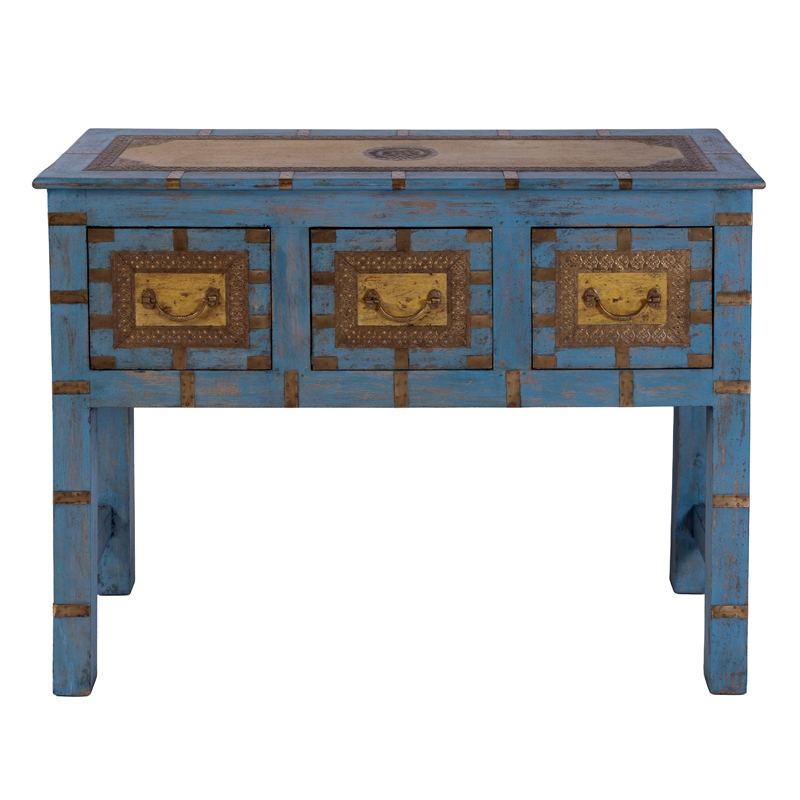 Butler Specialty Company Erika 42 in. W Wood Console Table - Blue