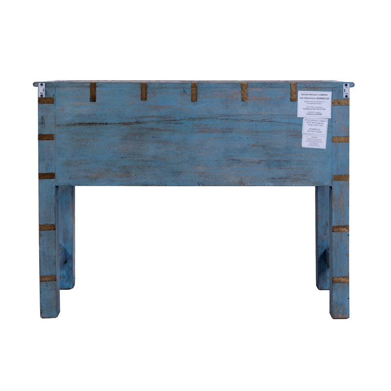 Butler Specialty Company Erika 42 in. W Wood Console Table - Blue