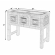 Butler Specialty Company Erika 42 in. W Wood Console Table - Blue