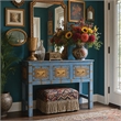 Butler Specialty Company Erika 42 in. W Wood Console Table - Blue