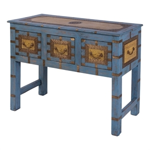 Butler Specialty Company Erika 42 in. W Wood Console Table - Blue