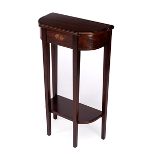 butler wendall demilune console table in cherry