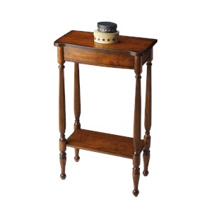 butler specialty traditional console table in antique cherry
