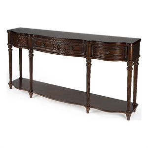 butler specialty company peyton wood console table - cherry brown