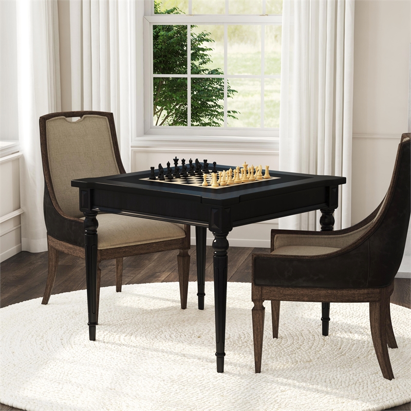Butler Specialty Company Vincent  Wood Game Table - Black Licorice