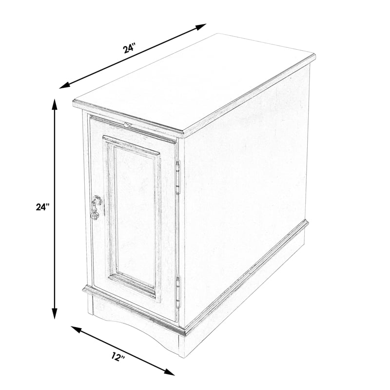 Butler Specialty Company Harling Cabinet End Table - Black Licorice