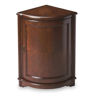 Butler Specialty Traditional Corner Cabinet In Plantation Cherry