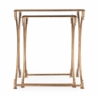 Butler Specialty 2 Piece Glass Top Nesting Table Set In Antique Gold