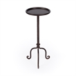 Butler Specialty Metalworks Round Pedestal Table in Aged Patina