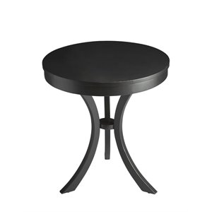Butler Specialty Loft Gerard Round End Table In Black Licorice