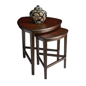 butler specialty nesting tables in cherry