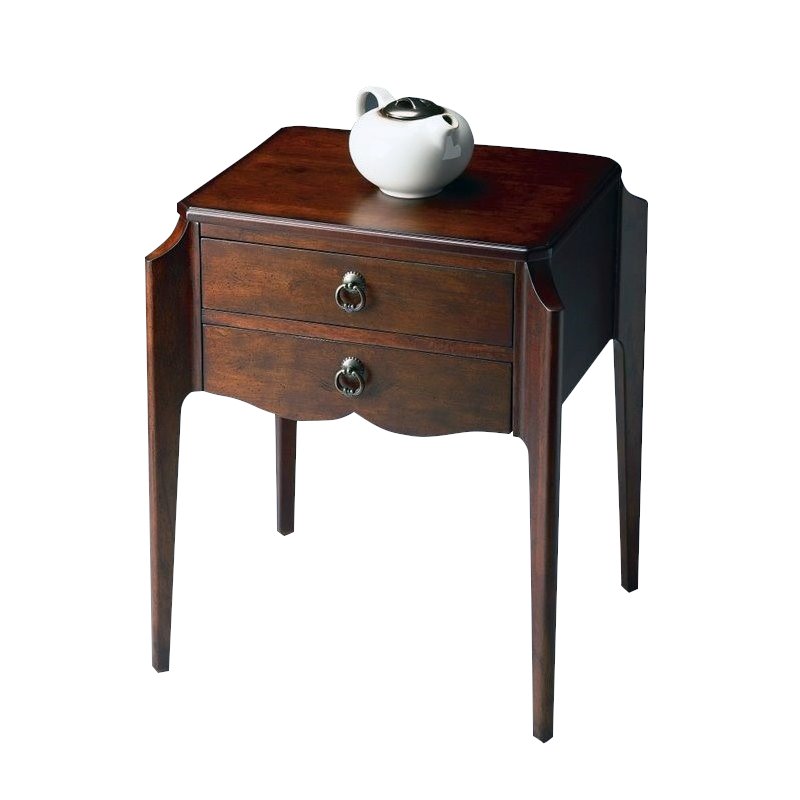 Butler Specialty 2 Drawer Accent Table in Plantation Cherry Cymax