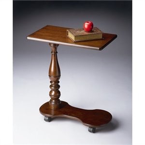 butler specialty mobile tray table in plantation cherry