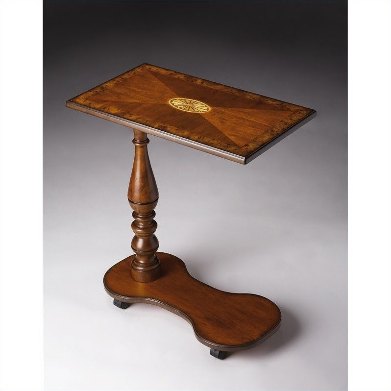 Butler Specialty Mobile Tray Table in Olive Ash Burl
