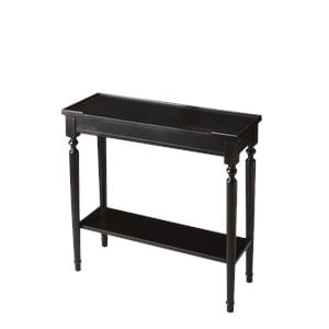 butler specialty console table in plum black