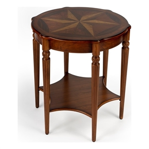 Butler Specialty Masterpiece  Round Accent Table In Olive Ash Burl