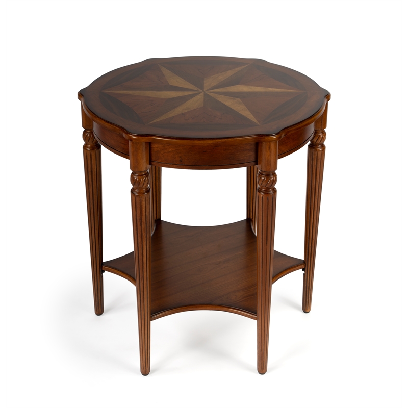 Butler Specialty Masterpiece  Round Accent Table In Olive Ash Burl