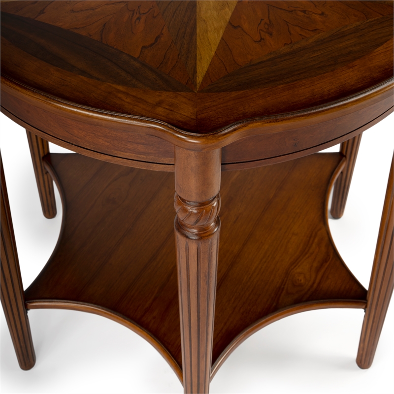 Butler Specialty Masterpiece  Round Accent Table In Olive Ash Burl