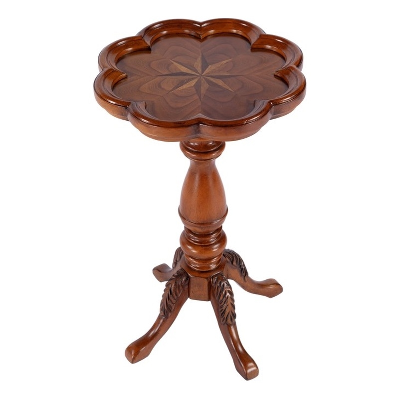 Butler Specialty Whitman Olive Ash Scalloped Edge Accent Table