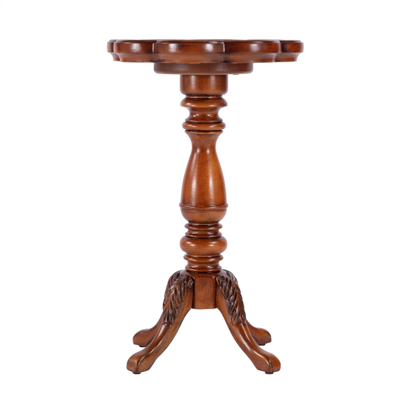 Butler Specialty Whitman Olive Ash Scalloped Edge Accent Table