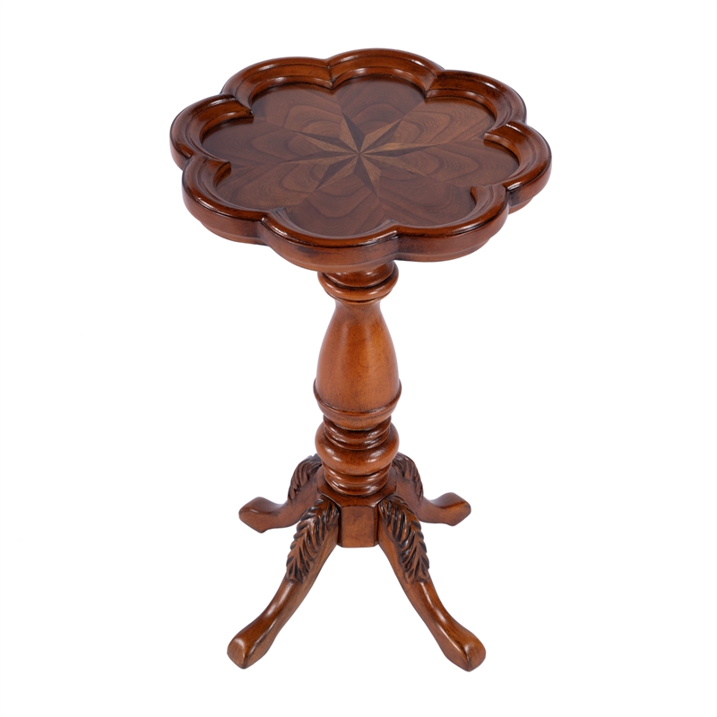 Butler Specialty Whitman Olive Ash Scalloped Edge Accent Table