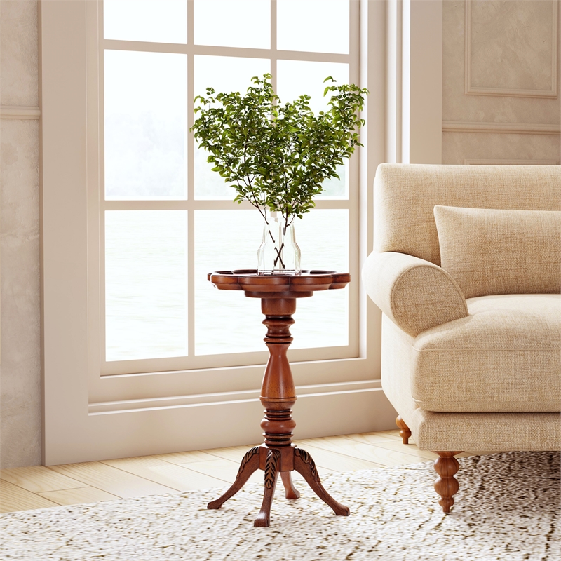 Butler Specialty Whitman Olive Ash Scalloped Edge Accent Table