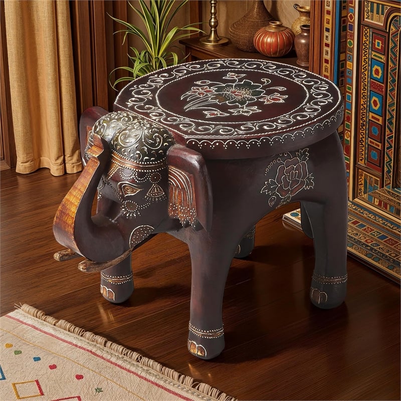Butler Specialty Artifacts Elephant Accent Table