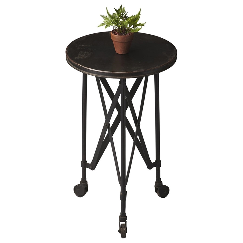Butler Specialty Metalworks Round Iron Accent Table In Black