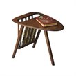 Butler Specialty Lowery Modern Triangular Magazine Wood Table in Dark Brown