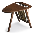 Butler Specialty Lowery Modern Triangular Magazine Wood Table In Dark Brown