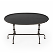 Butler Specialty Metalworks Transitional Coffee Table In Pewter