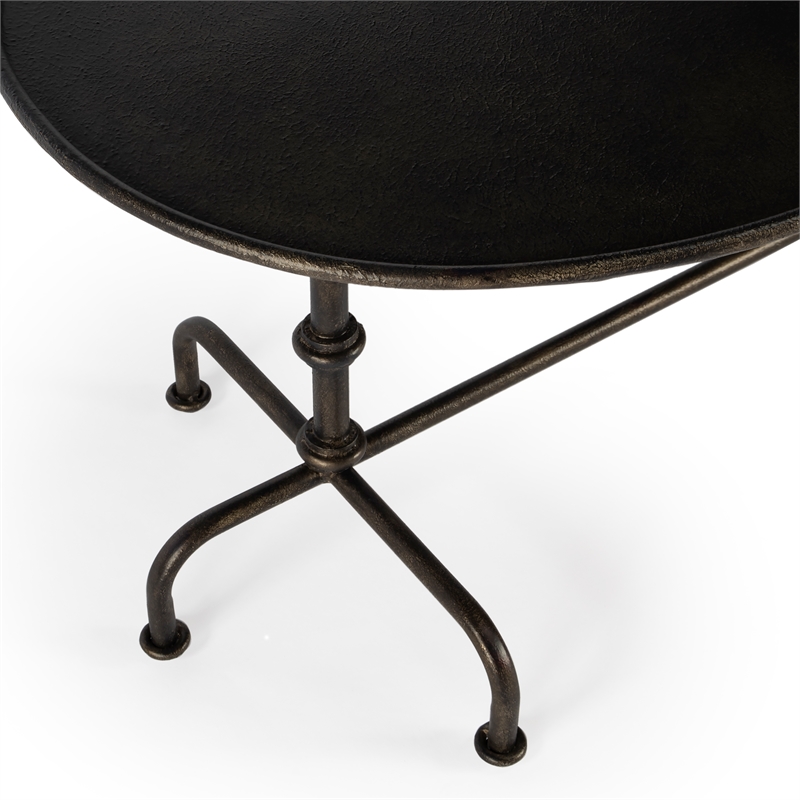 Butler Specialty Metalworks Transitional Coffee Table In Pewter