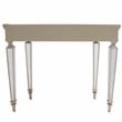 Butler Specialty Masterpiece Mirrored Demilune Console Table In Pewter