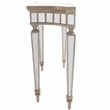 Butler Specialty Masterpiece Mirrored Demilune Console Table In Pewter