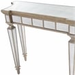 Butler Specialty Masterpiece Mirrored Demilune Console Table In Pewter