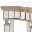 Butler Specialty Masterpiece Mirrored Demilune Console Table In Pewter