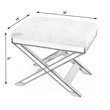 Butler Specialty Loft Mirrored Tufted Vanity Stool In Pewter