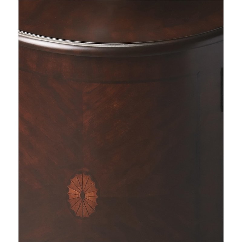 Butler Specialty Traditional Round Drum Table In Plantation Cherry