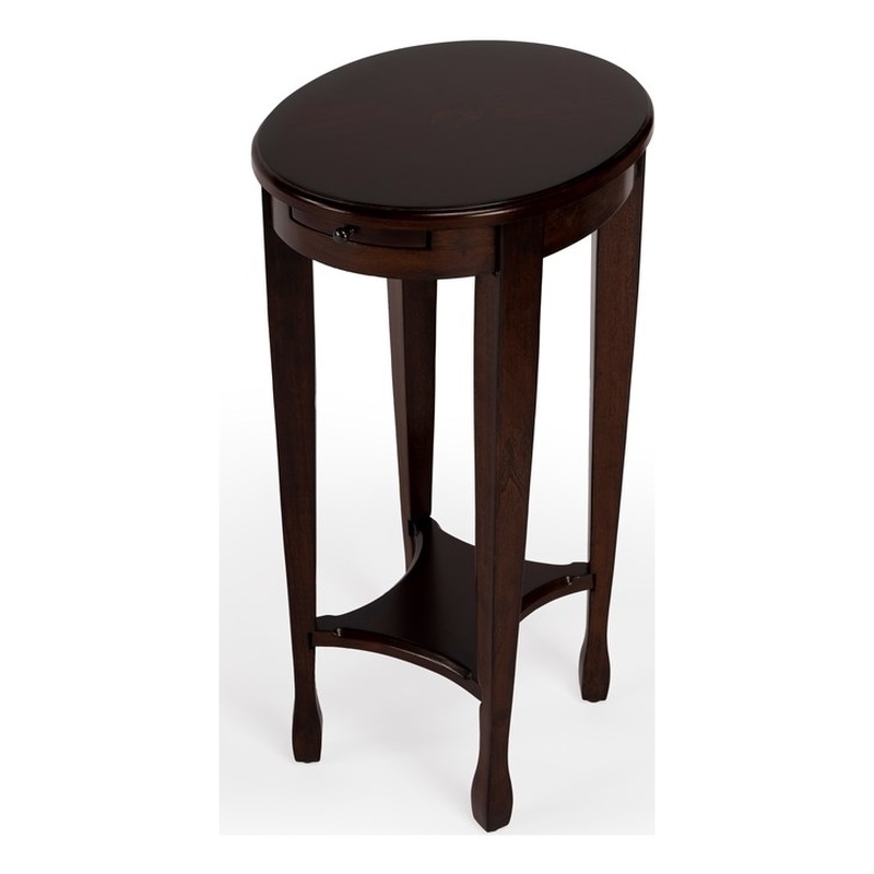 Butler Specialty Masterpiece Oval Accent Table In Chestnut Burl
