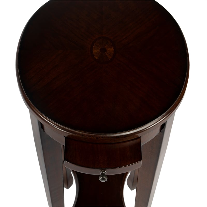 Butler Specialty Masterpiece Oval Accent Table In Chestnut Burl