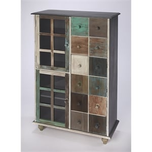butler specialty artifacts transitional distressed accent chest
